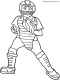 baseball catcher coloring pages