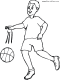boy bouncing basketball coloring pages