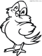 sassy chick coloring page