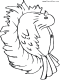 nesting bird coloring page