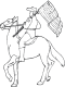 cavalry soldier coloring page
