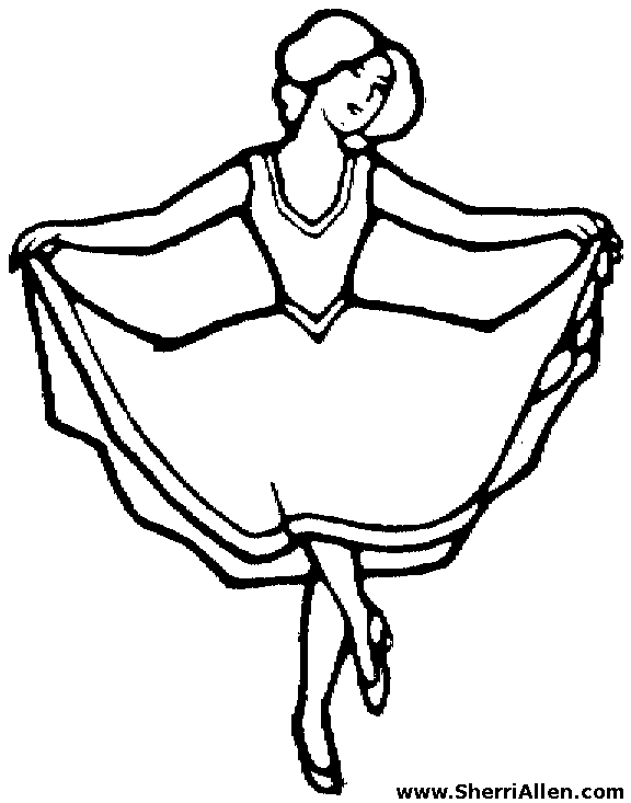 tap shoes coloring pages