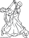 dancers coloring page