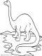 brontosaurus dinosaur coloirng page