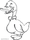 free duck coloring page
