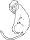 moneky coloring page