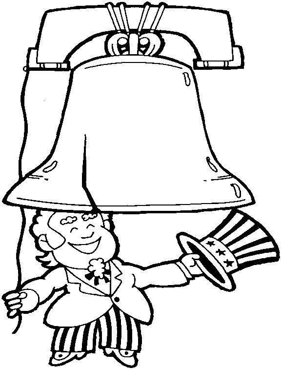 liberty bell coloring pages