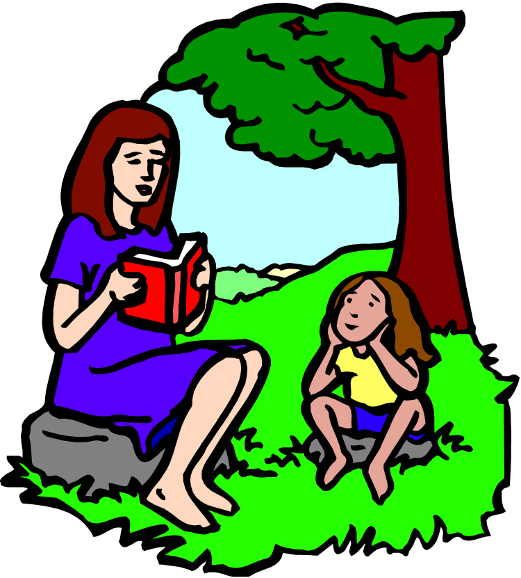 homeschool reading outside